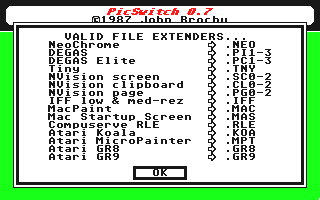 PicSwitch atari screenshot